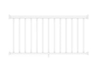 White PVC Composite Horizontal Deck Railing Kit (6 ft. x 42 in)