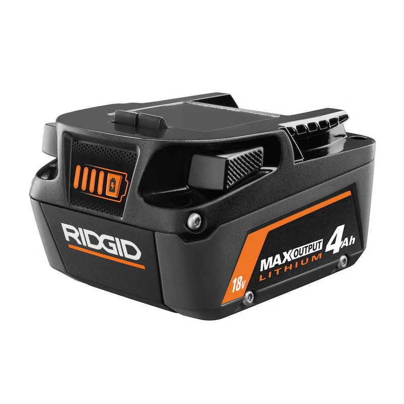 RIDGID 18V MAX Output Lithium-Ion 4.0 Ah Battery and Rapid Charger kit