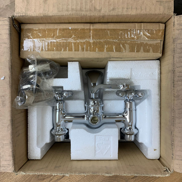 Foremost Center-Mount Vintage Bath Faucet in Chrome