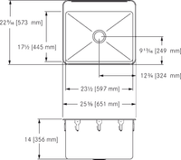 Single Bowl Drop-in Sink - Stainless Steel