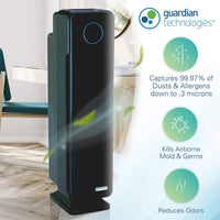 GermGuardian Elite 4-in-1 HEPA Filter & UVC Tower Air Purifier