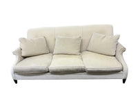 Restoration Hardware Beige Velvet Traditional Sofa