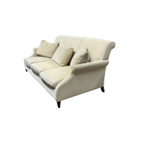 Restoration Hardware Beige Velvet Traditional Sofa
