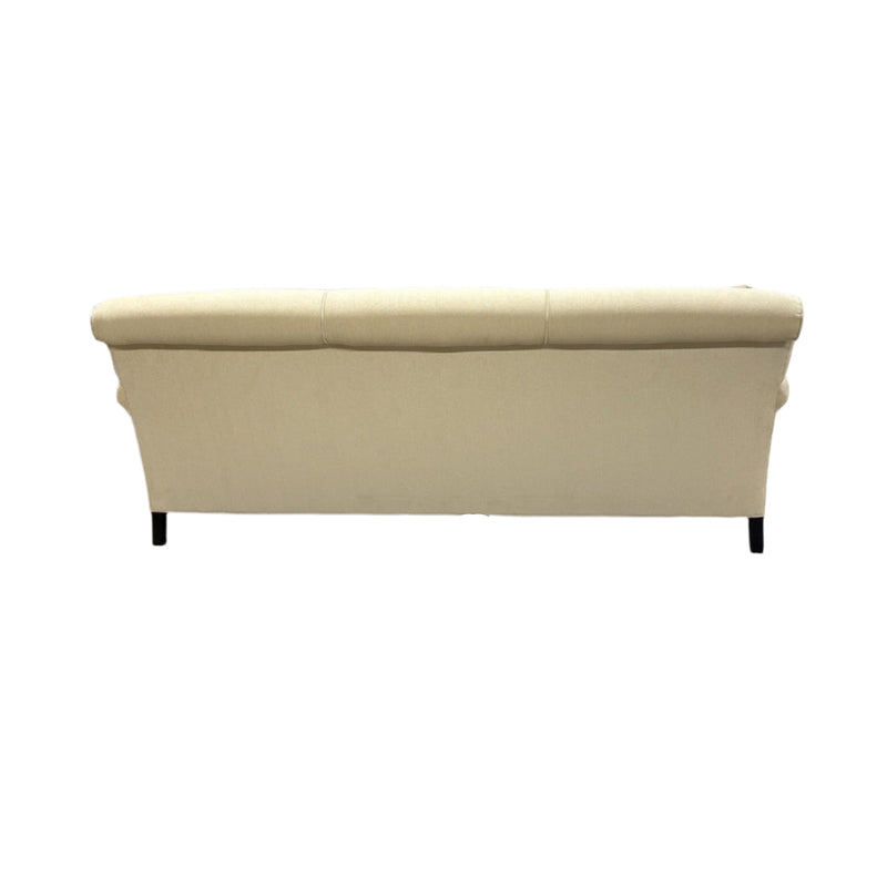 Restoration Hardware Beige Velvet Traditional Sofa