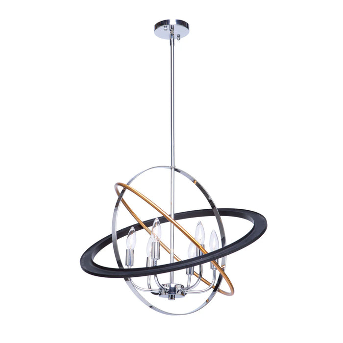 Cosmic 6-Light Chandelier