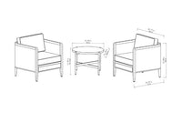 Hampton Bay Hathway 3-Piece Chat Set