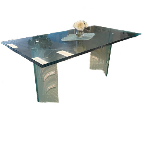 Mid-Century Glass Dinning Table