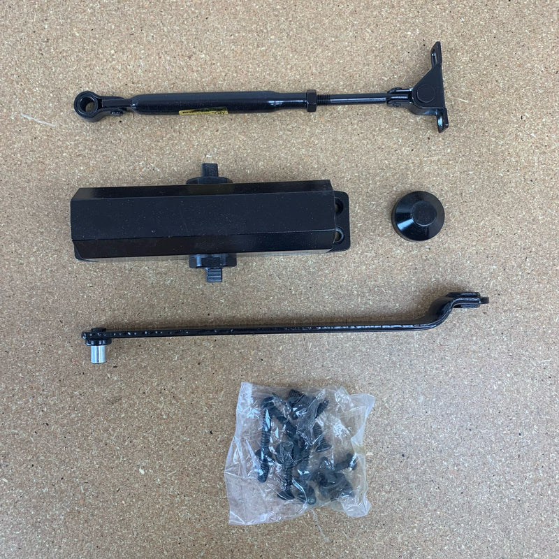 Global Door Closer Size 4 in Duronodic Black TC304-DU