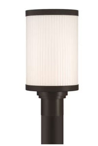 GLUCKSTEIN ELEMENTS Massey 1-Light 15" Integrated LED Outdoor Post Lantern Light Black
