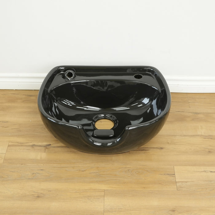 24-inch Granite Shampoo Bowl Sink in Black