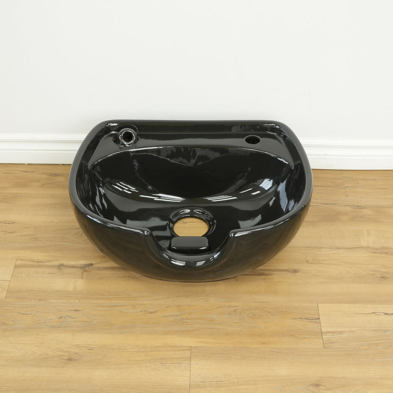 24-inch Granite Shampoo Bowl Sink in Black