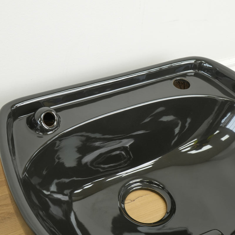 24-inch Granite Shampoo Bowl Sink in Black