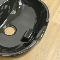 24-inch Granite Shampoo Bowl Sink in Black