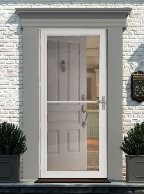 Andersen 34" x 80" Black Storm Door (Right Handed)