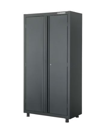 Husky Steel Freestanding Gaarage Cabinet in Black