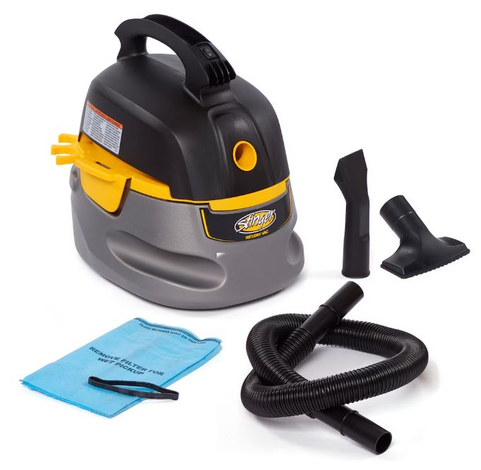STINGER 9.5L 1.75 Peak HP Wet/Dry Shop Vacuum with Accessories