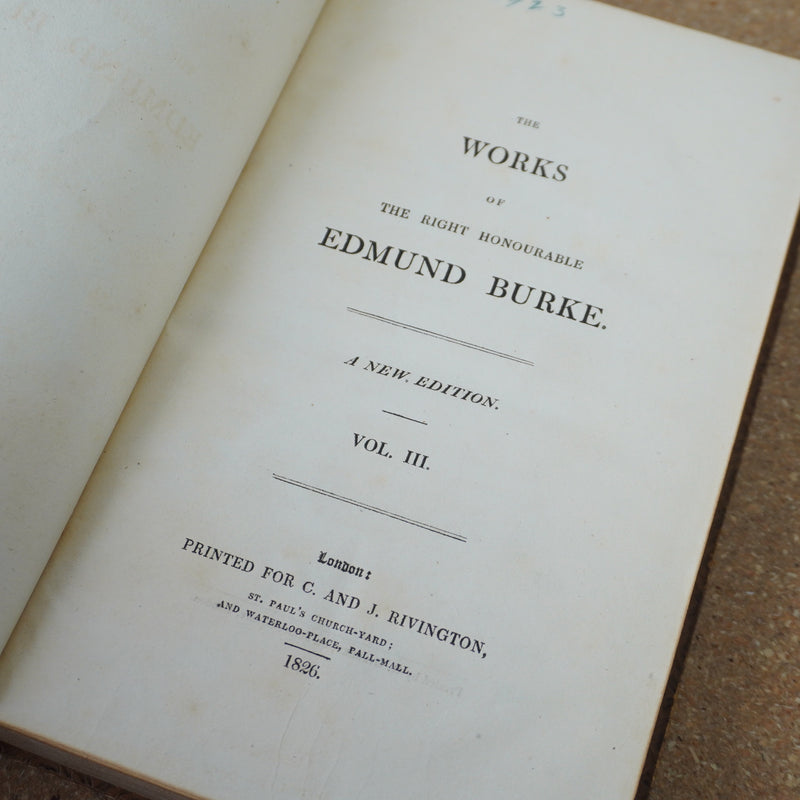 The Works of the Right Honourable Edmund Burke, Volume 3 1826