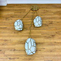 Heera 3-Light Pendant Light in Brass 46464-019