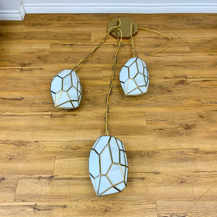 Heera 3-Light Pendant Light in Brass 46464-019