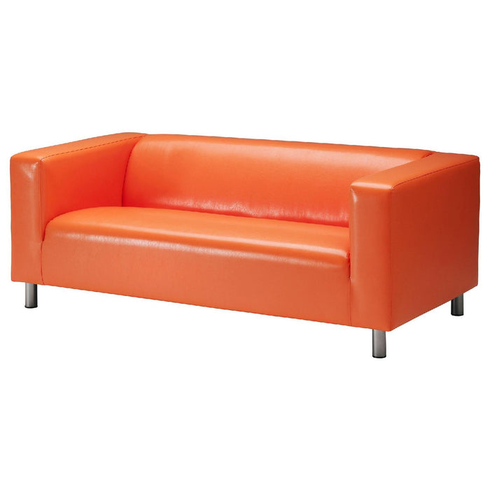 Vintage Ikea Orange Vinyl KLIPPAN Sofa