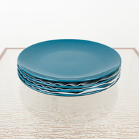 10-inch Plates in Glossy Turquoise - 4 pcs set