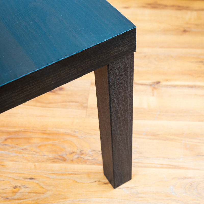 Side Table in Black Lightweight Wood, 17.75-inch Tall