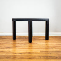 Side Table in Black Lightweight Wood, 17.75-inch Tall