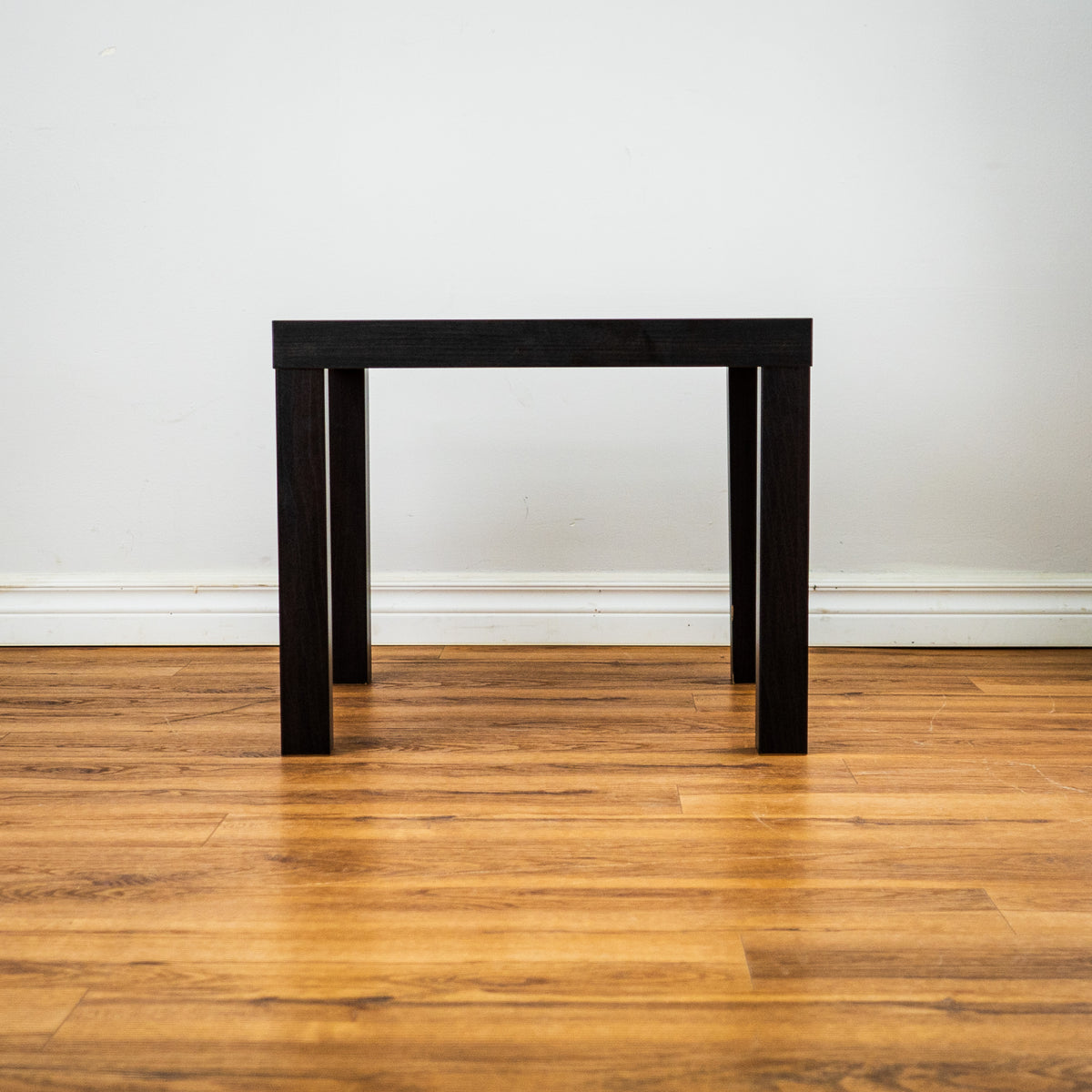 Side Table in Black Lightweight Wood, 17.75-inch Tall