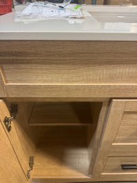Glacier Bay White Oak Vanity Combo with Engineered Stone Top