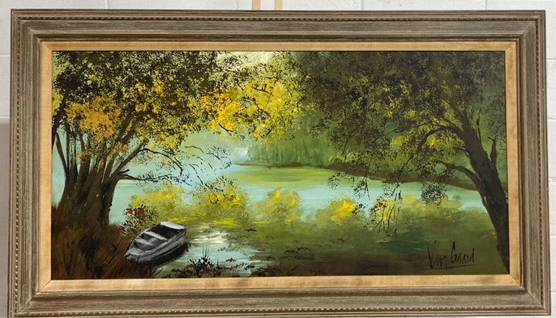 56" W "Boat Parked at the Stream"