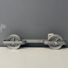 Metal Clothesline Spacer with Wheels