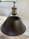 Metal Brass Triple Pendant Light