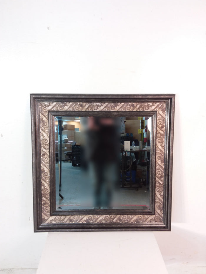 Dark Wooden Framed Mirror