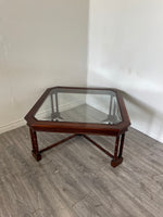 Wooden Glass Coffee Table