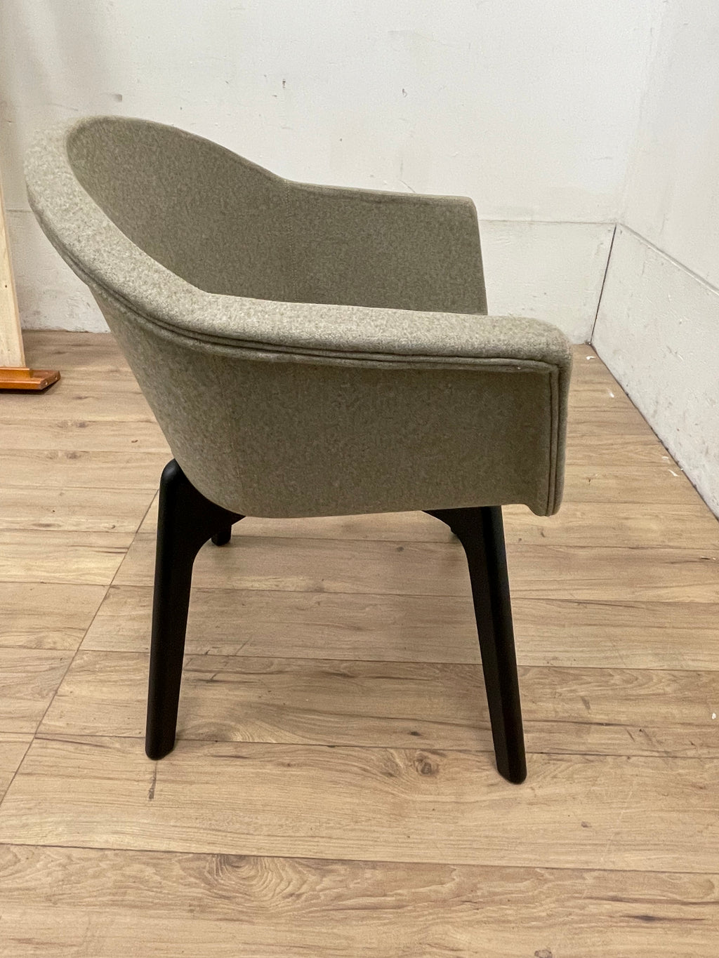Beige Fabric Lounge Chair