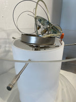 Clear/White Glass Pendant Light