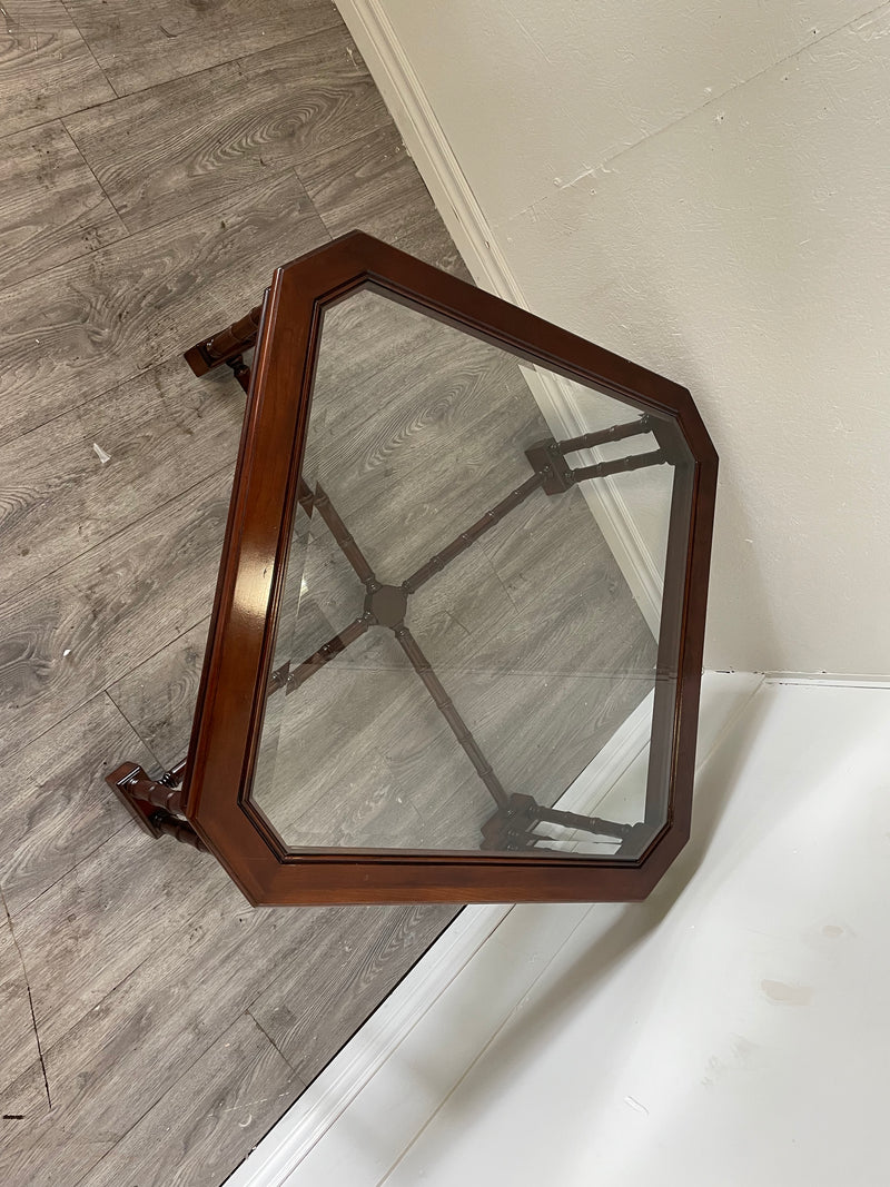 Wooden Glass Coffee Table