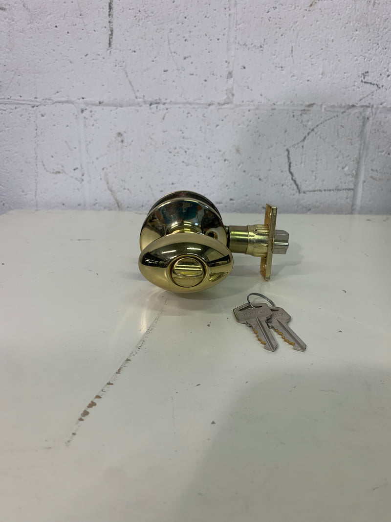 Eglington Polished Brass Entry Door Hardware