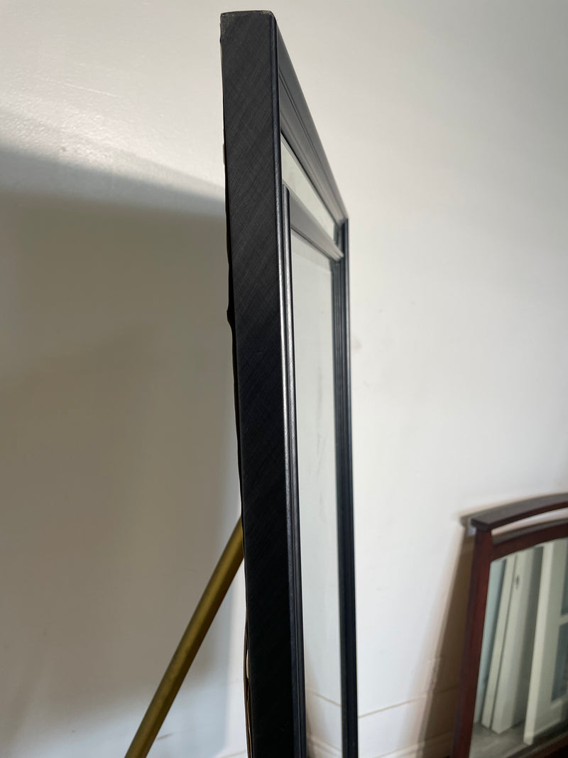 Black Multi-pane Double-frame Mirror