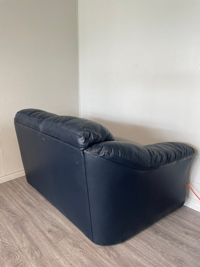 Blue 2-Cushion Sofa