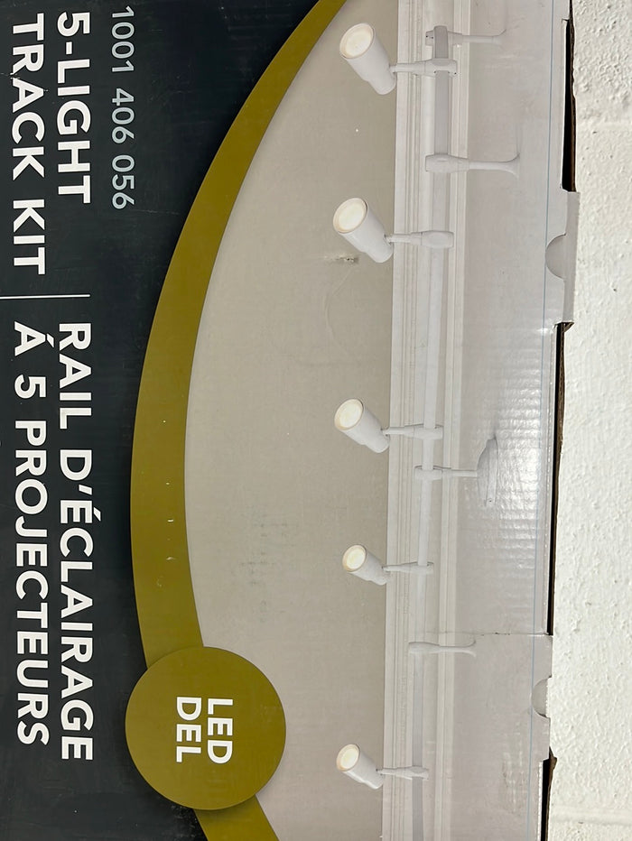 5-Light LED Flexible Linear White Track Lighting Kit