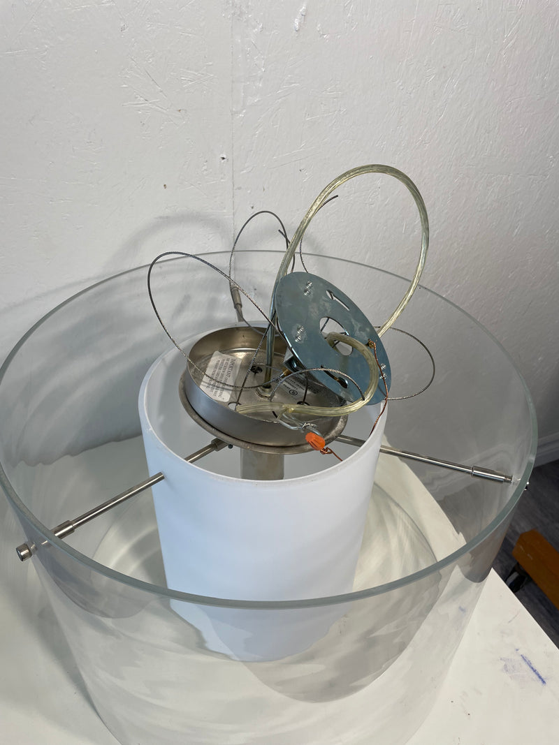 Clear/White Glass Pendant Light