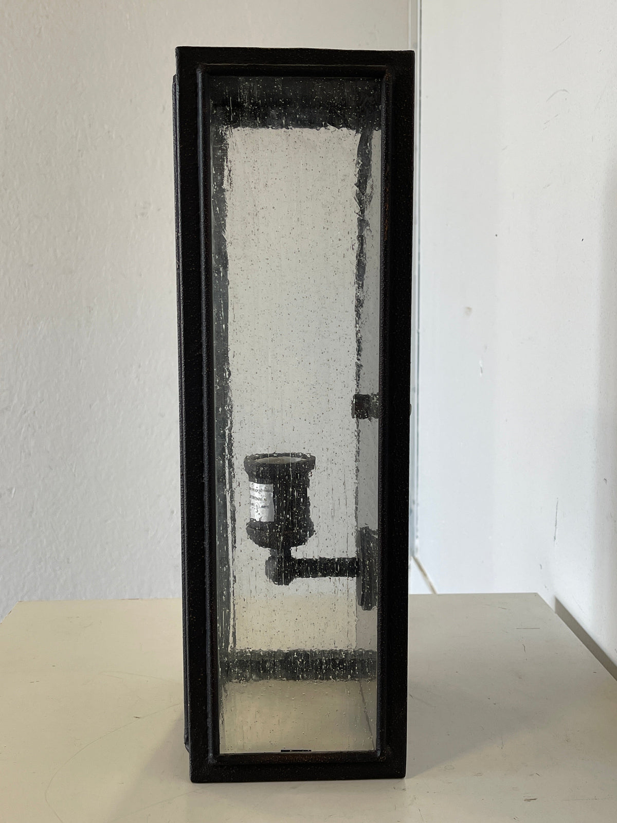 Black Cube Wall Sconce
