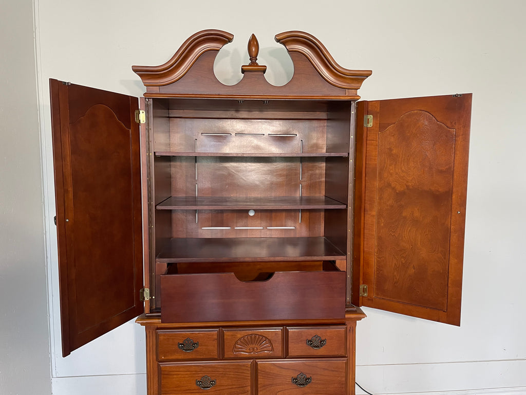 Hardwood Two Door Armoire