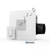 80 CFM Bathroom Exhaust Fan with Bluetooth Speaker and 2-Way Smartphone Communication