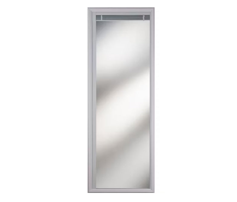 ODL Light-Touch Enclosed Blinds Low-E Door Glass 22 in. x 64 in. x 1 in. with White Frame