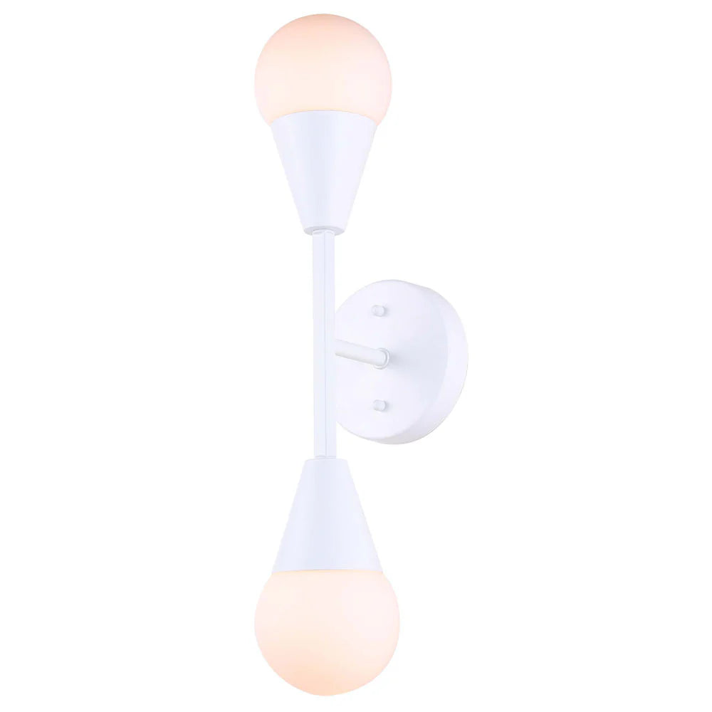 ARLOWE Opal Glass Wall Light - IWF1125A02 - White