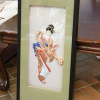 16.5-inch Japanese Shadow Box Art - Geisha Girl