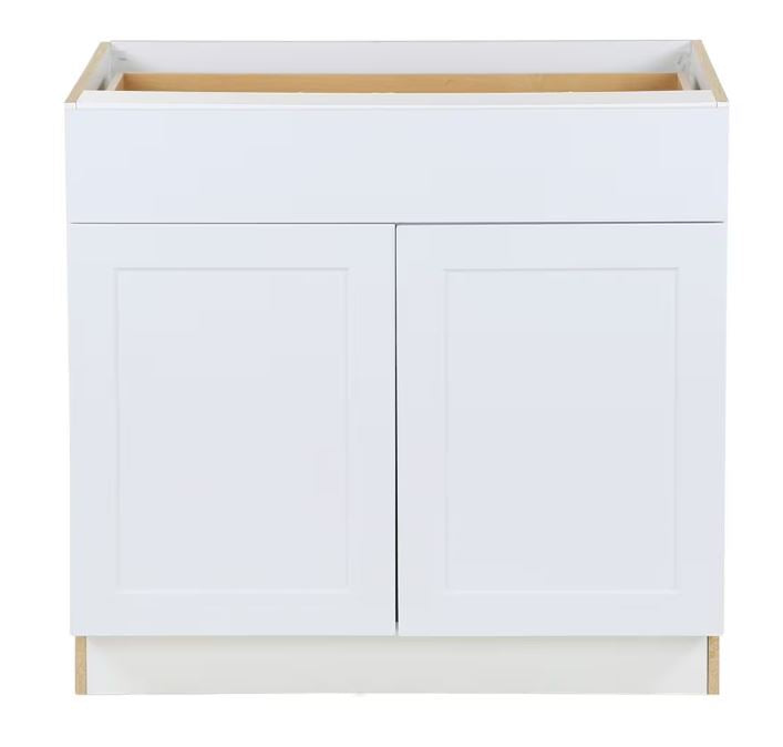 Hampton Bay Edson White Base Cabinet