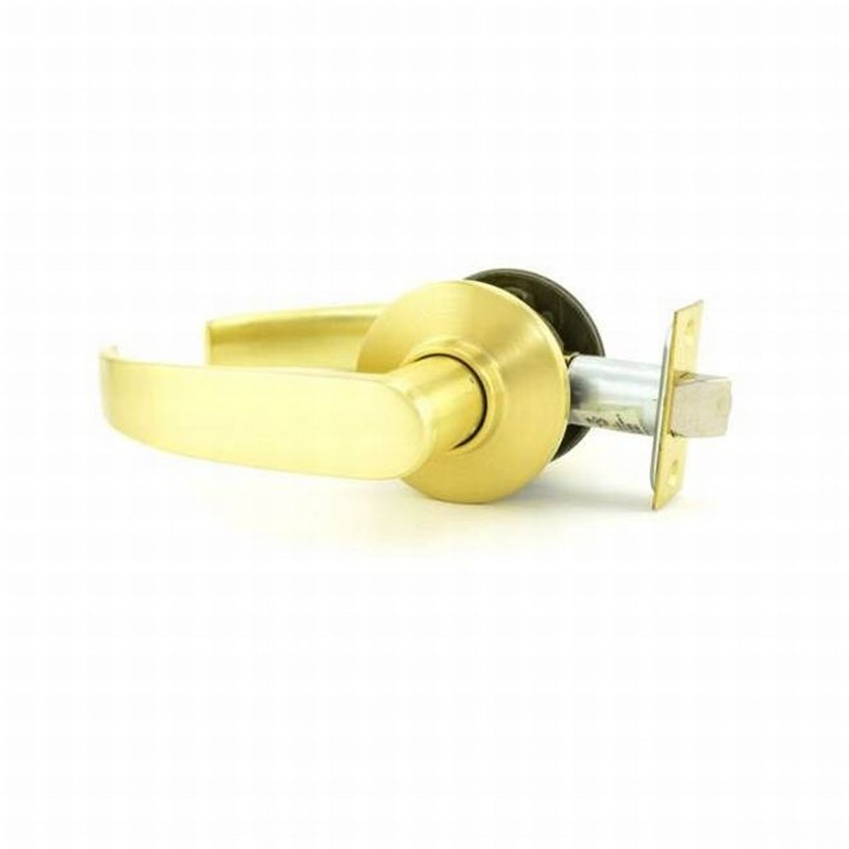 Schlage AL10S JUP 606 Grade 2 Passage Door Lever in Satin Polished Brass